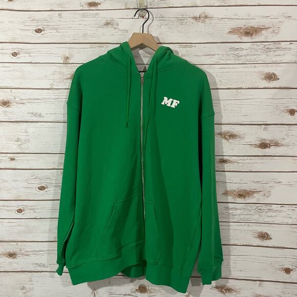 The Mayfair Group Empathy Always Zip Up Hoodie - Green - S/M - Picture 12 of 13